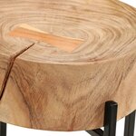 vidaXL Ensemble de tables d'appoint 2 Pièces Bois d'acacia massif