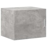 vidaXL Armoire de rangement mince gris béton 50x42 5x225 cm