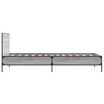 vidaXL Cadre de lit sonoma gris 90x200 cm bois d'ingénierie et métal
