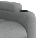 vidaXL Fauteuil inclinable Gris clair Tissu