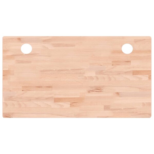 vidaXL Dessus de bureau 110x60x4 cm bois massif de hêtre