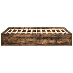 vidaXL Cadre de lit sans matelas chêne fumé 140x200 cm