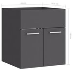 vidaXL Armoire d'évier Gris 41x38 5x46 cm Bois d’ingénierie