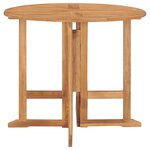 vidaXL Ensemble à manger d'extérieur pliable 5 Pièces Bois solide de teck