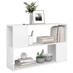 vidaXL Bibliothèque Blanc 100x24x63 cm Bois d'ingénierie