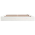 vidaXL Cadre de lit sans matelas blanc 150x200 cm bois massif