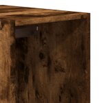 vidaXL Garde-robe chêne fumé 30x50x200 cm bois d'ingénierie