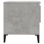 vidaXL Table d'appoint Gris béton 50x46x50 cm Bois d'ingénierie