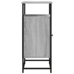 vidaXL Buffet sonoma gris 69x35x80 cm bois d'ingénierie
