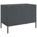 vidaXL Meubles TV 2 Pièces anthracite 68x39x50 5 cm acier laminé à froid