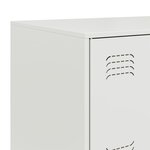 vidaXL Buffet blanc 67x39x73 cm acier