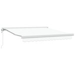 Auvent rétractable automatique blanc 350x250 cm