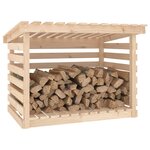 vidaXL Support pour bois de chauffage 108x73x79 cm Bois de pin