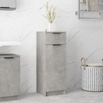 vidaXL Armoire de salle de bain gris béton 32x34x90 cm