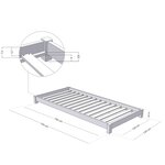 Lit enfant TEENY 120 x 190 bleu marine