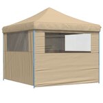 vidaXL Tente de réception pliable escamotable avec 4 parois latérales