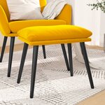 vidaXL Repose-pied Jaune moutarde 45x29 5x35 cm Velours