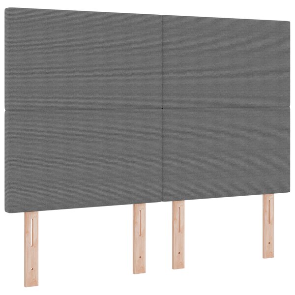 Tête de lit vidaXL Design simple Gris clair 140 cm en tissu velours