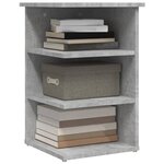 vidaXL Armoire latérale Gris béton 35x35x55 cm Aggloméré