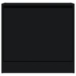 vidaXL Armoire à chaussures noir 60x21x57 cm bois d'ingénierie