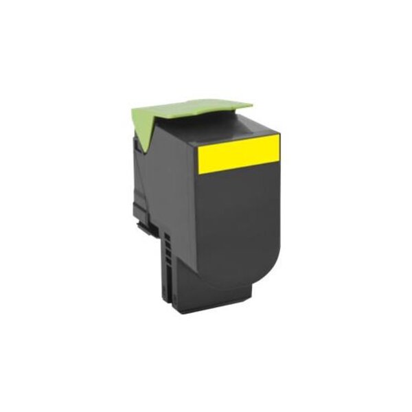 Toner Laser Original 80C2HYE 3000 Pages Jaune LEXMARK