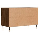 vidaXL Meuble TV Chêne marron 80x36x50 cm Bois d'ingénierie