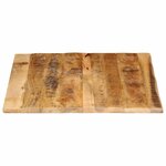 vidaXL Dessus de table 90x80x3 8 cm bord vif bois massif manguier brut