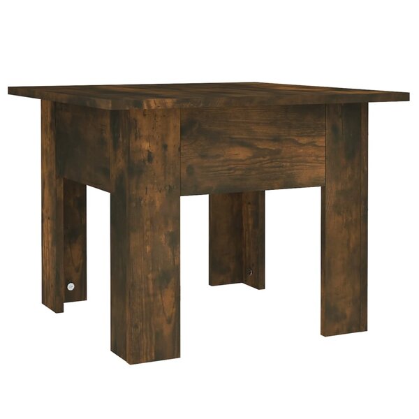vidaXL Table basse Chêne fumé 55x55x42 cm Aggloméré