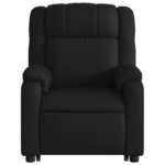 vidaXL Fauteuil inclinable Noir Similicuir