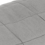 vidaXL Couverture lestée Gris 220x235 cm 11 kg Tissu