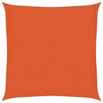 vidaXL Voile d'ombrage 160 g/m² Orange 3 6x3 6 m PEHD
