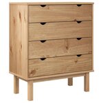 vidaXL Commode OTTA 76 5x39 5x90 cm Bois de pin massif