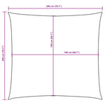 vidaXL Voile de parasol tissu oxford carré 2x2 m rouge
