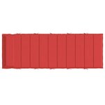 vidaXL Coussin de chaise longue rouge 180x60x4 cm tissu oxford