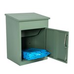 Boîte à colis moyenne 1 porte Verte à accès frontal Acier galvanisé SMART PARCEL BOX®