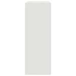 vidaXL Buffet blanc 67x39x107 cm acier