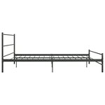 vidaXL Cadre de lit sans matelas gris métal 200x200 cm