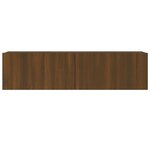 vidaXL Armoire murale TV Chêne marron 120x30x30 cm Bois d'ingénierie