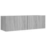 vidaXL Ensemble de meubles TV 4 Pièces Sonoma gris Bois d'ingénierie