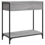 vidaXL Table console sonoma gris 75x34 5x75 cm bois d'ingénierie