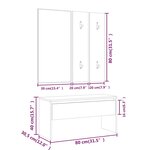 vidaXL Ensemble de meubles de couloir Chêne sonoma Bois d'ingénierie