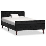 vidaXL Cadre de lit Noir Velours 100 x 200 cm