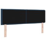 vidaXL Tête de lit LED Design Lignes Bleue 72 cm Tissu