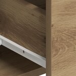 vidaXL Haut meuble en chêne 80x33x150 cm Bois d'ingénierie