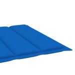 vidaXL Chaise longue de jardin avec coussin Bois d'acacia solide
