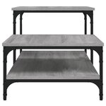 vidaXL Table basse sonoma gris 100x50 5x45 cm bois d'ingénierie