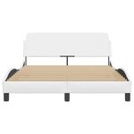 vidaXL Cadre de lit sans matelas blanc 140x200 cm similicuir