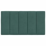 vidaXL Coussin de tête de lit vert foncé 80 cm velours