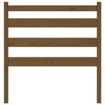 vidaXL Tête de lit Marron miel 106x4x100 cm Bois massif de pin