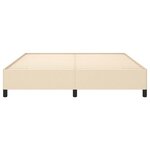 vidaXL Cadre de lit sans matelas crème 160x200 cm tissu